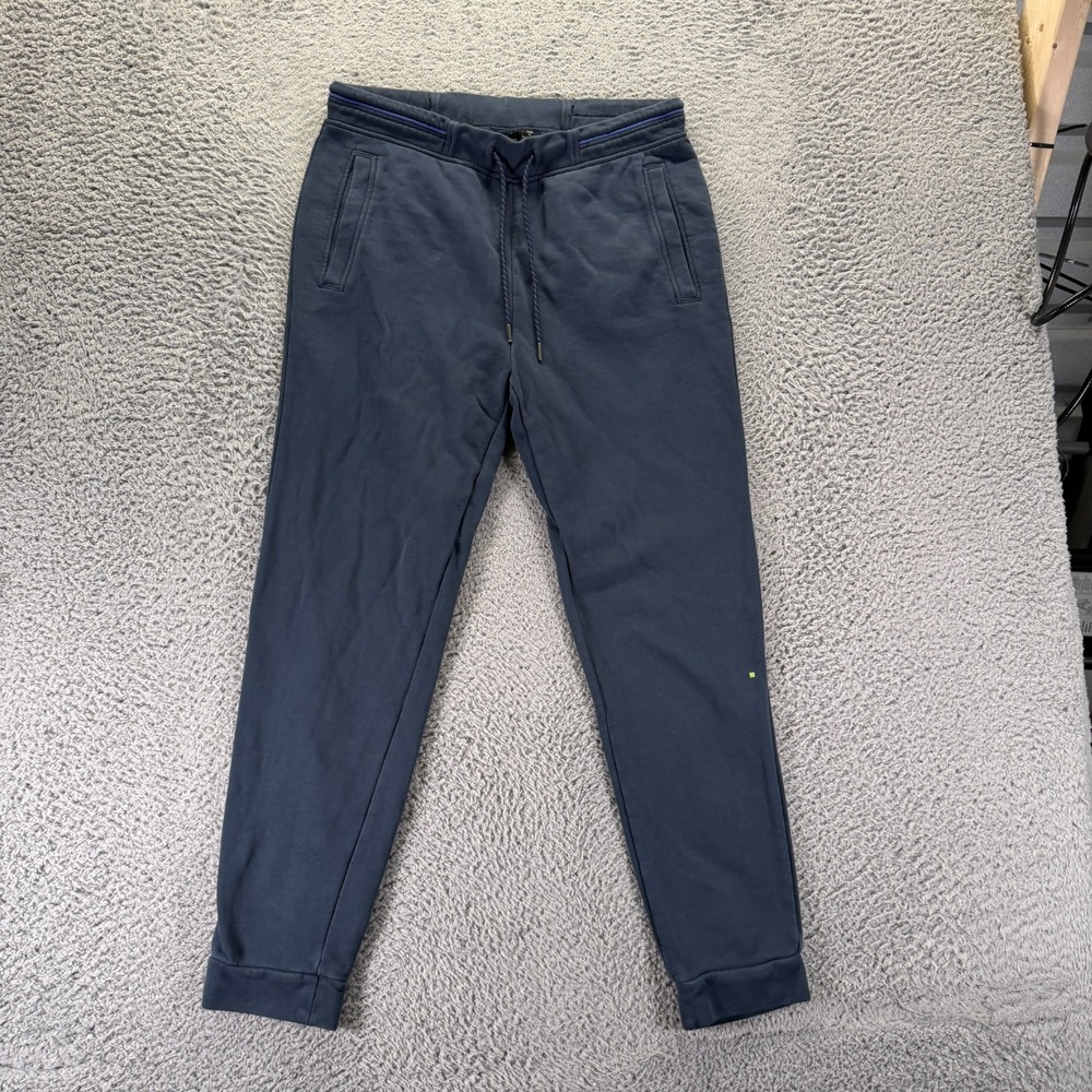 Hugo Boss Sweatpants Mens M Blue Cotton Tapered Leg Jogger Athletic Performance